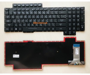 Asus Keyboard คีย์บอร์ด  ROG G703 G703G G703GI G703GS G703V G703VI ​มีไฟ Back light ภาษาไทย อังกฤษ